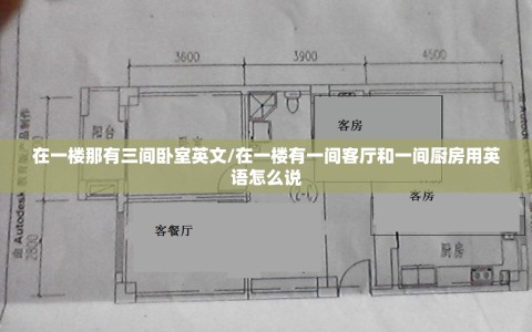 在一楼那有三间卧室英文/在一楼有一间客厅和一间厨房用英语怎么说