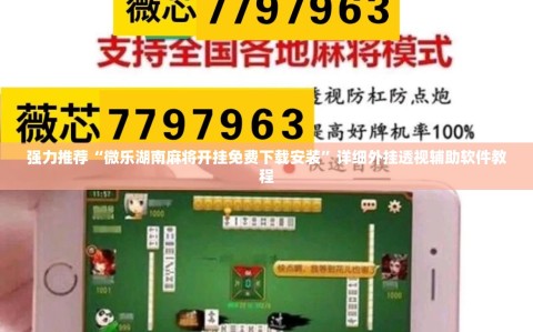 强力推荐“微乐湖南麻将开挂免费下载安装”详细外挂透视辅助软件教程