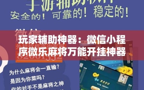 玩家辅助神器：微信小程序微乐麻将万能开挂神器”详细分享装挂步骤