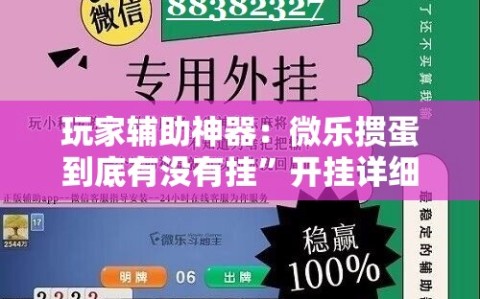 玩家辅助神器：微乐掼蛋到底有没有挂”开挂详细教程