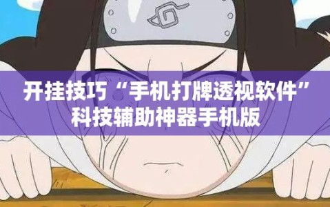 开挂技巧“手机打牌透视软件”科技辅助神器手机版