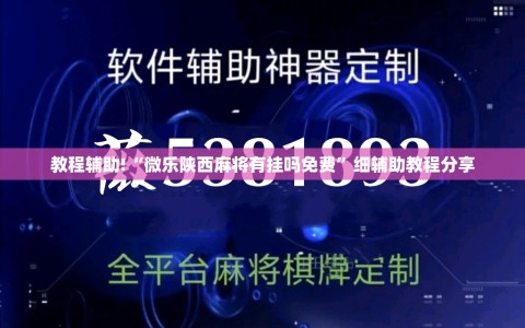 教程辅助!“微乐陕西麻将有挂吗免费”细辅助教程分享