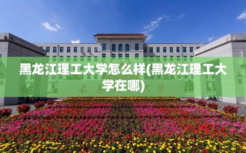 黑龙江理工大学怎么样(黑龙江理工大学在哪)