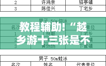 教程辅助!“越乡游十三张是不是有挂”细辅助教程分享