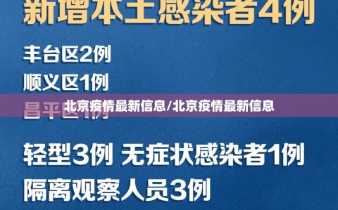 北京疫情最新信息/北京疫情最新信息