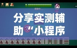 分享实测辅助“小程序微乐麻将万能开挂器”开挂详细教程