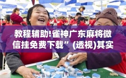 教程辅助!雀神广东麻将微信挂免费下载”(透视)其实确实有挂
