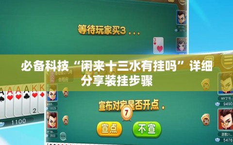 必备科技“闲来十三水有挂吗”详细分享装挂步骤