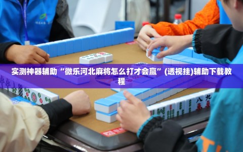 实测神器辅助“微乐河北麻将怎么打才会赢”(透视挂)辅助下载教程