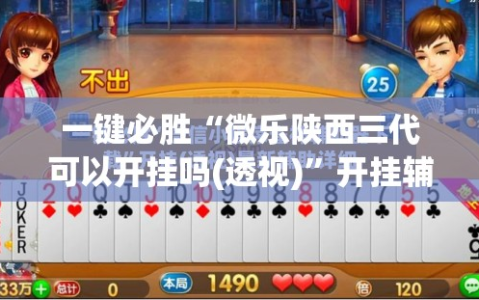 一键必胜“微乐陕西三代可以开挂吗(透视)”开挂辅助脚本+详细开挂安装教程