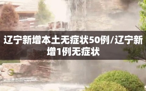 辽宁新增本土无症状50例/辽宁新增1例无症状
