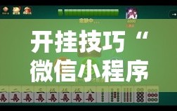 开挂技巧“微信小程序微乐斗地主万能开挂神器”其实确实有挂
