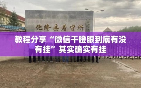 教程分享“微信干瞪眼到底有没有挂”其实确实有挂