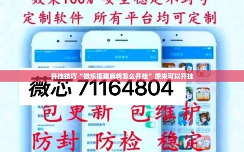 开挂技巧“微乐福建麻将怎么开挂”原来可以开挂