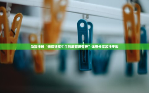 助赢神器“微信链接牛牛到底有没有挂”详细分享装挂步骤