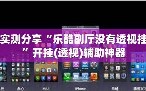 实测分享“乐酷副厅没有透视挂”开挂(透视)辅助神器