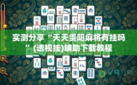 实测分享“天天贵阳麻将有挂吗”(透视挂)辅助下载教程