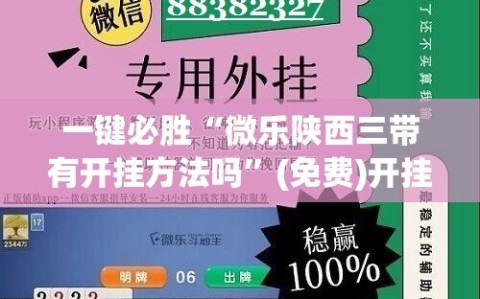 一键必胜“微乐陕西三带有开挂方法吗”(免费)开挂辅助教学(最新辅助开挂教程)