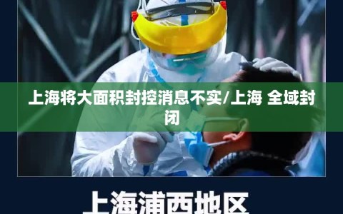 上海将大面积封控消息不实/上海 全域封闭