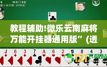 教程辅助!微乐云南麻将万能开挂器通用版”(透视)其实确实有挂