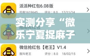 实测分享“微乐宁夏捉麻子必赢神器是真的吗”详细分享装挂步骤