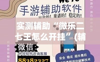 实测辅助“微乐二七王怎么开挂”(辅助神器)开挂详细教程