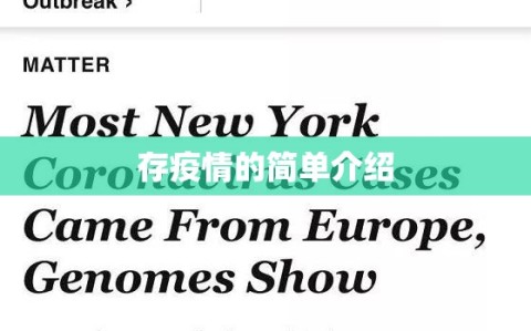 存疫情的简单介绍