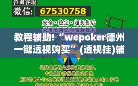 教程辅助!“wepoker德州一键透视购买”(透视挂)辅助下载教程