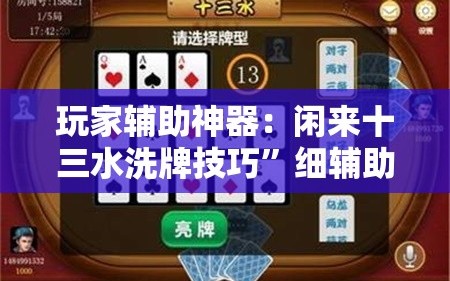 玩家辅助神器：闲来十三水洗牌技巧”细辅助教程分享