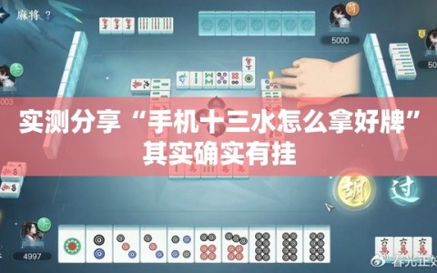 实测分享“手机十三水怎么拿好牌”其实确实有挂