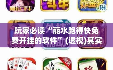 玩家必读“丽水跑得快免费开挂的软件”(透视)其实确实有挂