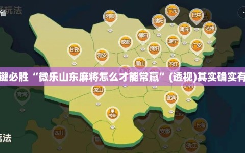 一键必胜“微乐山东麻将怎么才能常赢”(透视)其实确实有挂