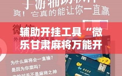 辅助开挂工具“微乐甘肃麻将万能开挂器通用版”科技辅助神器手机版