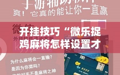 开挂技巧“微乐捉鸡麻将怎样设置才容易赢”科技辅助神器手机版