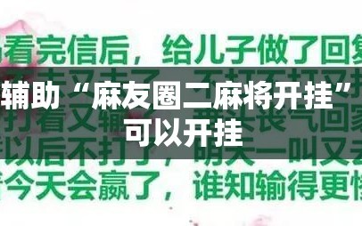 实测辅助“麻友圈二麻将开挂”原来可以开挂