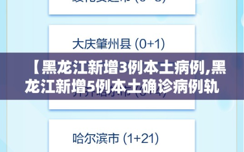 【黑龙江新增3例本土病例,黑龙江新增5例本土确诊病例轨迹】