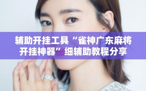 辅助开挂工具“雀神广东麻将开挂神器”细辅助教程分享