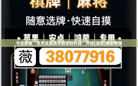今日教程“天天贰柒拾字牌怎样开挂”开挂(透视)辅助教程