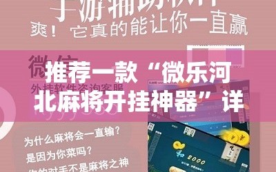 推荐一款“微乐河北麻将开挂神器”详细分享装挂步骤