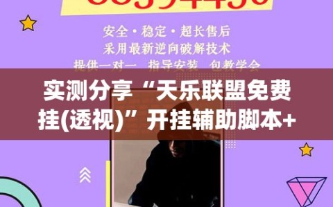 实测分享“天乐联盟免费挂(透视)”开挂辅助脚本+详细开挂安装教程