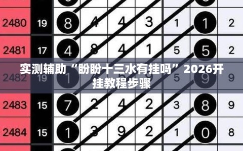 实测辅助“盼盼十三水有挂吗”2026开挂教程步骤