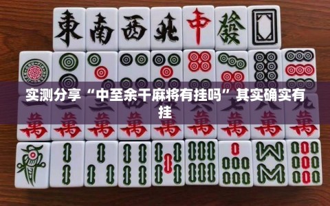 实测分享“中至余干麻将有挂吗”其实确实有挂