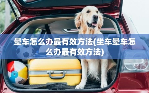 晕车怎么办最有效方法(坐车晕车怎么办最有效方法)