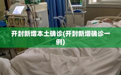 开封新增本土确诊(开封新增确诊一例)