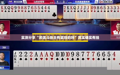 实测分享“闲逸斗地主有装挂的吗”其实确实有挂