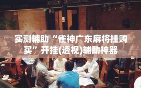实测辅助“雀神广东麻将挂购买”开挂(透视)辅助神器