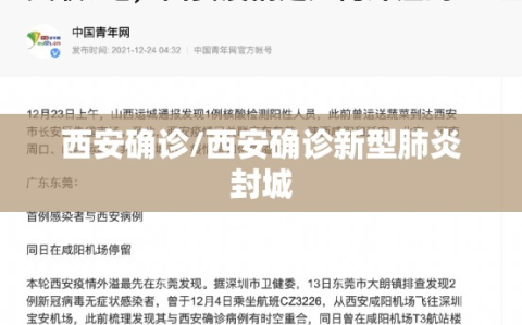 西安确诊/西安确诊新型肺炎封城