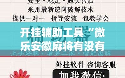 开挂辅助工具“微乐安徽麻将有没有开挂神器”(免费)开挂辅助教学(最新辅助开挂教程)