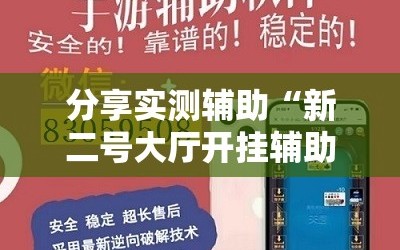 分享实测辅助“新二号大厅开挂辅助软件”详细外挂透视辅助软件教程