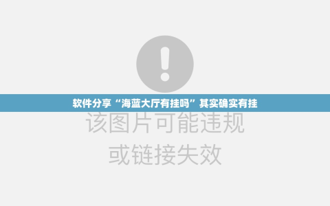 软件分享“海蓝大厅有挂吗”其实确实有挂